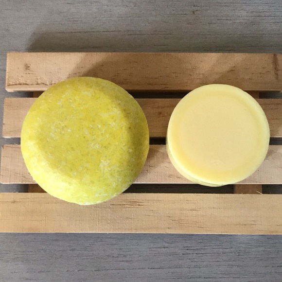 Lemon Shampoo bar & Conditioner bar bundle/ Mountain Mom Soap Co - Picture 2 of 6